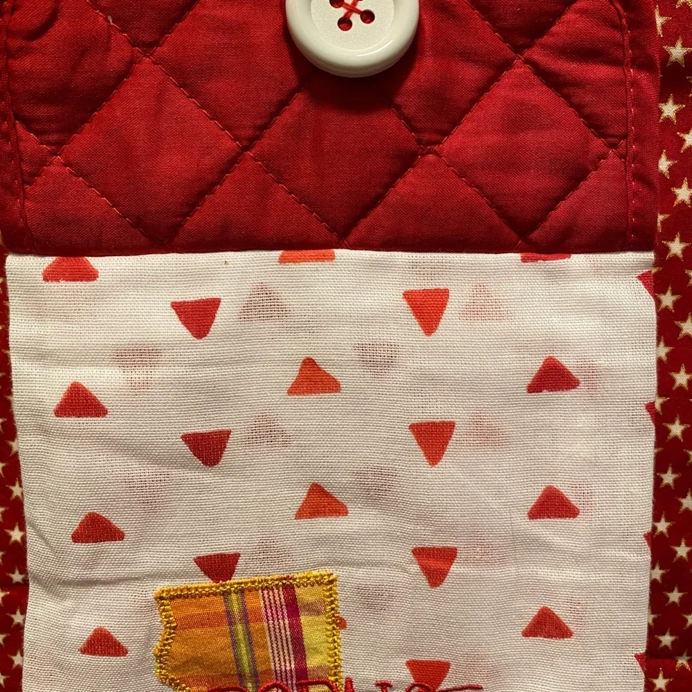 Handmade hanging hand towel-California